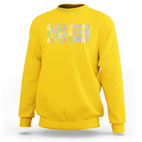 Aloha Hawaii Sweatshirt Flower Summer Hawaiian Island - Wonder Print Shop