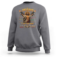 Jesus I Am the Way Character Stats RPG Books Sweatshirt