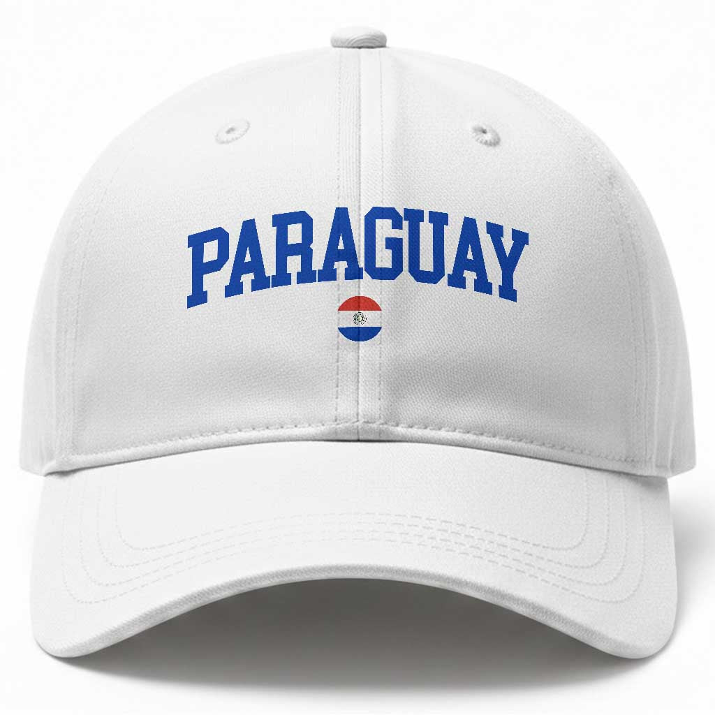 Paraguay Patriotic Flag Baseball Cap Soccer Fan Vintage Varsity Sports National Pride Graphic