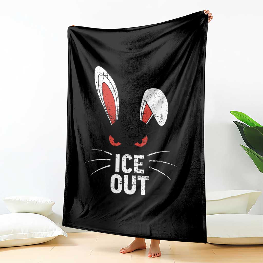 Bunny Ice Out Throw Blanket Resist FDT Anti Immigration Enforcement