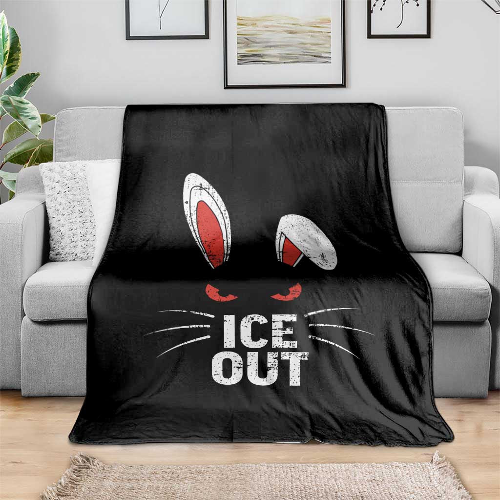 Bunny Ice Out Throw Blanket Resist FDT Anti Immigration Enforcement