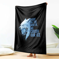 Crush Ice Throw Blanket Wolf Human Rights Protest