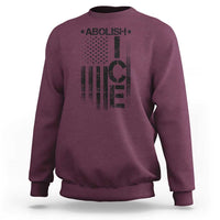 Abolish ICE Sweatshirt Vintage American Flag