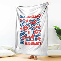 Protest Immigrant Throw Blanket Fight Ignorance Not Immigrants