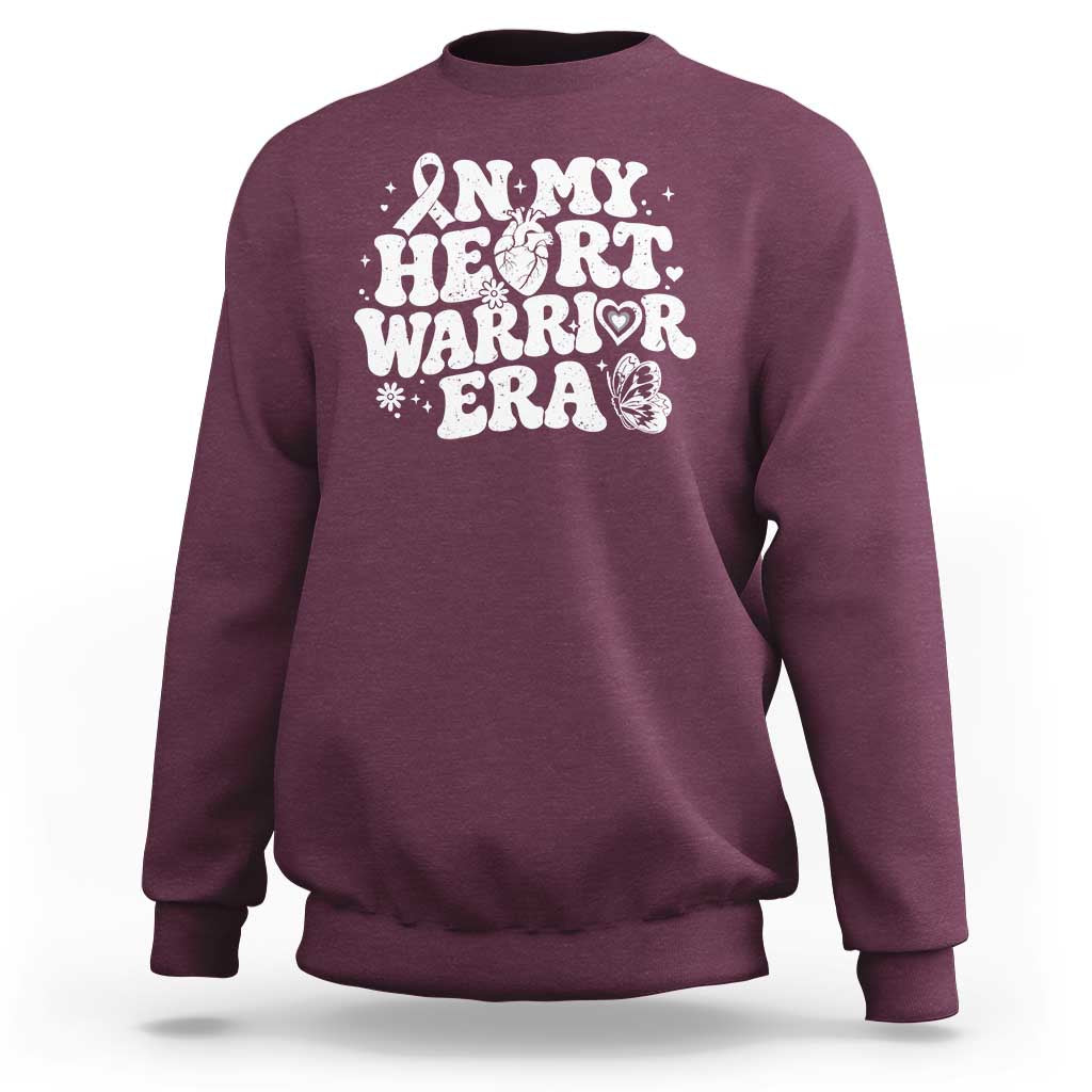 CHD Heart Disease Awareness Sweatshirt In My Heart Warrior Era