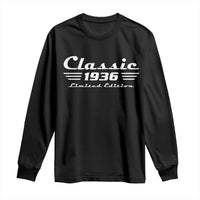 Classic 1936 Birthday Long Sleeve Shirt 90yr 90th Birthday Gift
