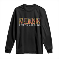 Black History Long Sleeve Shirt BLM Melanin Kente Juneteenth Black History