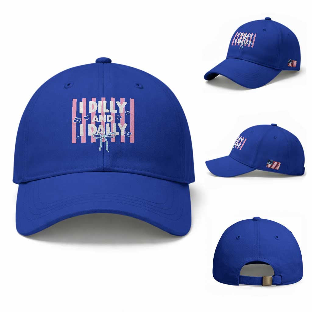 Dilly Dally Baseball Cap Trendy Viral Funny Girly