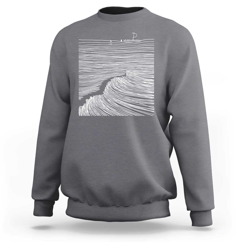Christian Faith Sweatshirt Walk On Water Boho Bible Verse