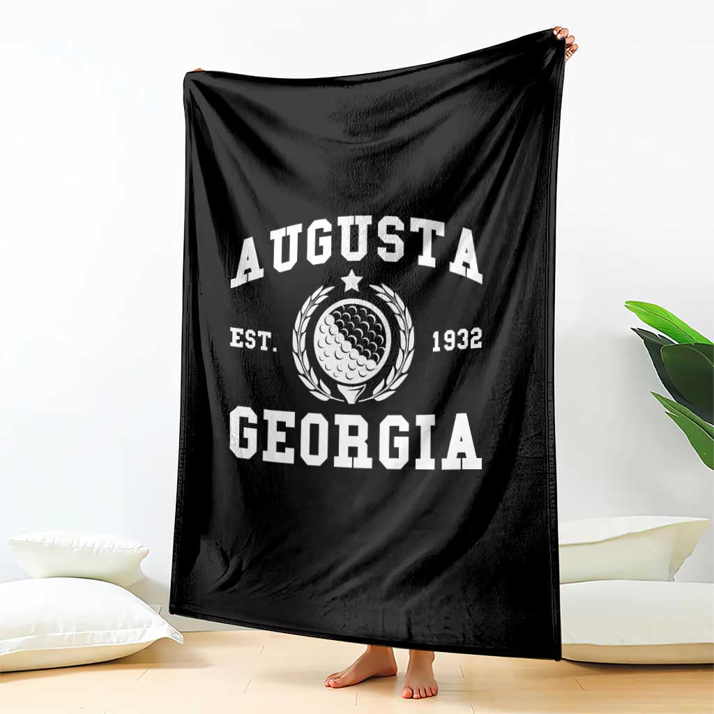 Generic Augusta Georgia Throw Blanket Vintage Style Golf Pullover Golf Lover Gift
