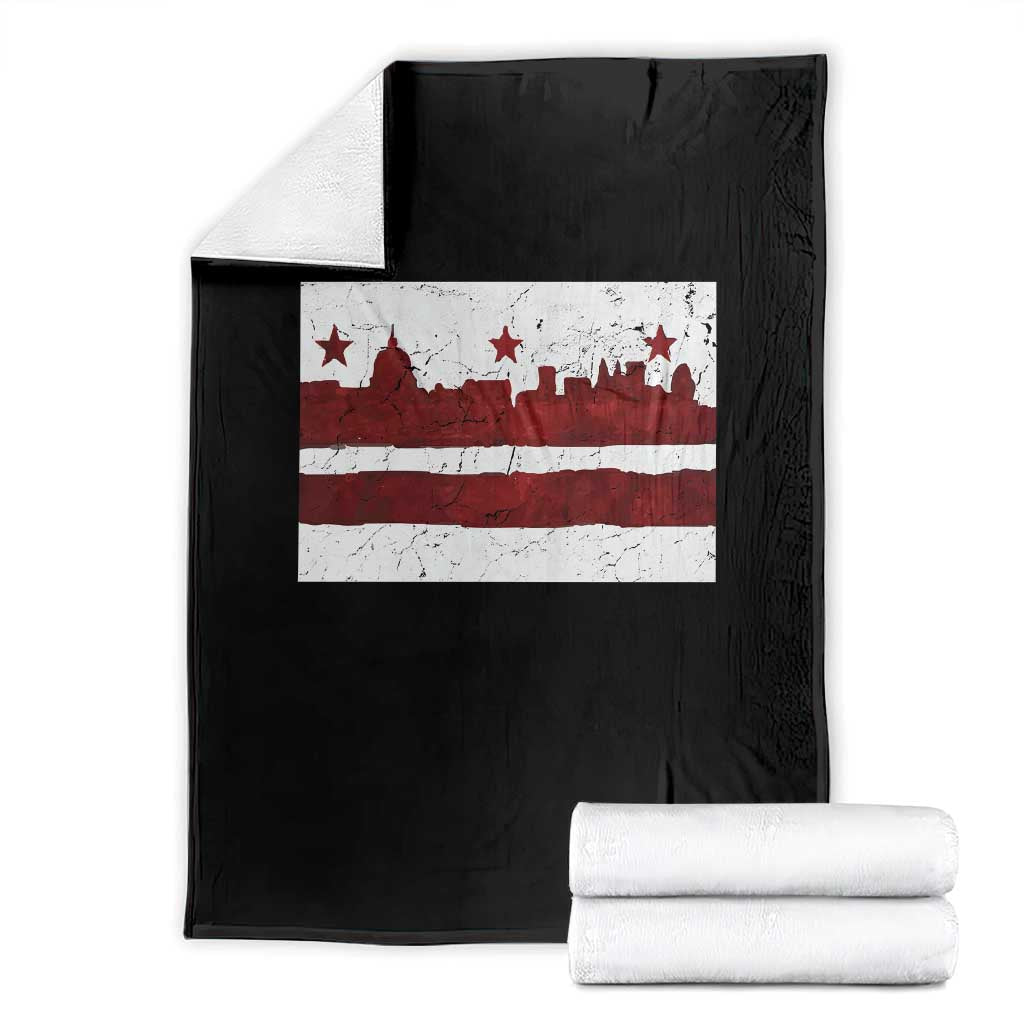 Washington DC Flag Throw Blanket