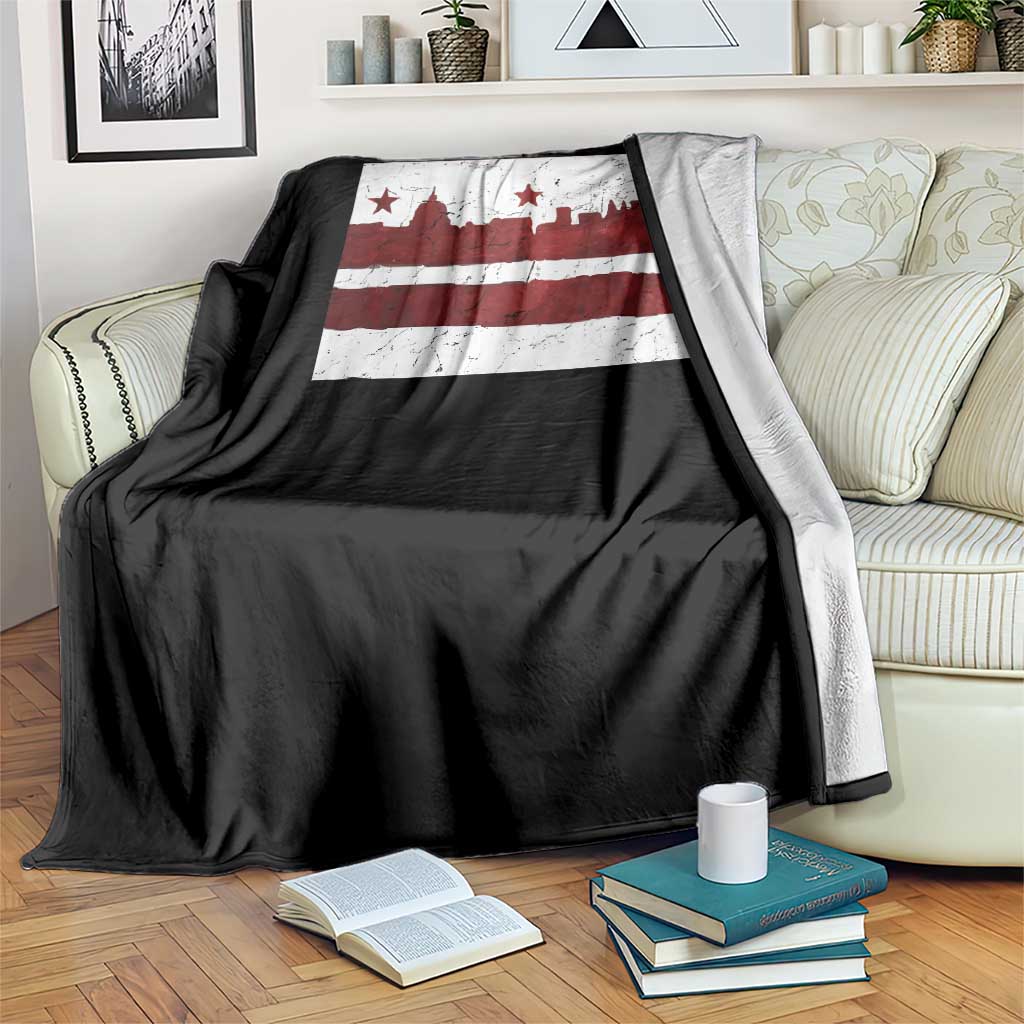 Washington DC Flag Throw Blanket