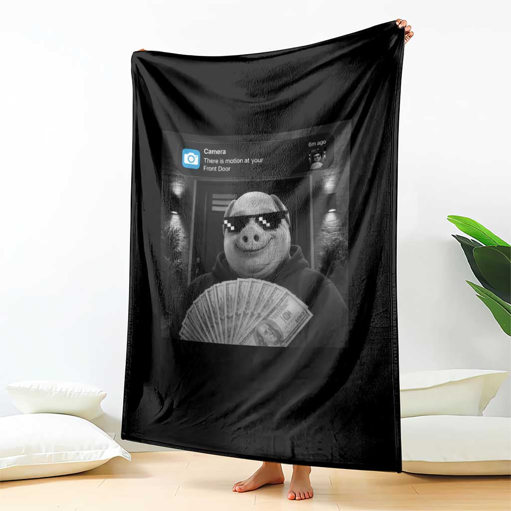 John Pork Meme Throw Blanket There Is Motion At Your Front Door Funny Brainrot