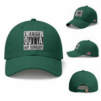 Hip Replacement Recovery Baseball Cap Straight Outta Hip Surgery Get Well