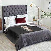 Para Normal Activities Cute Ghost Fall Season Halloween Throw Blanket