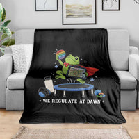 Inclusion Frog OT SPED Teacher Throw Blanket We Regulate At Dawn
