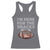 Funny Football Racerback Tank Top I'm Just Here For The Snacks And Beer