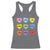 Funny Skibidi Valentine's Day Racerback Tank Top Rizz No Cap Conversation Hearts Sigma