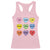 Funny Skibidi Valentine's Day Racerback Tank Top Rizz No Cap Conversation Hearts Sigma