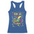 Mardi Gras Racerback Tank Top Fleur de Lis Carnival Fat Tuesday