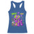 Funny Mardi Gras Racerback Tank Top Walk it Like a Dog Louisiana Fleur De Lis