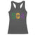 Mardi Gras 504 Nola New Orleans Louisiana Racerback Tank Top Glitter Print Fleur de Lis