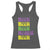 Funny Mardi Gras Racerback Tank Top Retro Beer Beads Fat Tuesday Festival Celebration