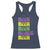 Funny Mardi Gras Racerback Tank Top Retro Beer Beads Fat Tuesday Festival Celebration