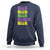 Funny Mardi Gras Sweatshirt Retro Beer Beads Fat Tuesday Festival Celebration