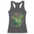 Happy Mardi Gras Alligator Racerback Tank Top Mardigator Crocodile Dancing New Orleans Louisiana