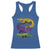 Aligator Crocodiles Louisiana Mardi Gras Racerback Tank Top