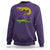 Aligator Crocodiles Louisiana Mardi Gras Sweatshirt