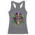 Mardi Gras Sugar Skull Racerback Tank Top Fat Tuesday