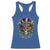 Mardi Gras Sugar Skull Racerback Tank Top Fat Tuesday