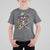 Mardi Gras Jester Skull T Shirt For Kid New Orleans Skeleton Beads