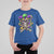 Mardi Gras Jester Skull T Shirt For Kid New Orleans Skeleton Beads