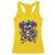 Mardi Gras Jester Skull Racerback Tank Top New Orleans Skeleton Beads