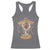 It's Mardi Gras Bruh Racerback Tank Top Glitter Print Crawfish Beads