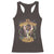 It's Mardi Gras Bruh Racerback Tank Top Glitter Print Crawfish Beads