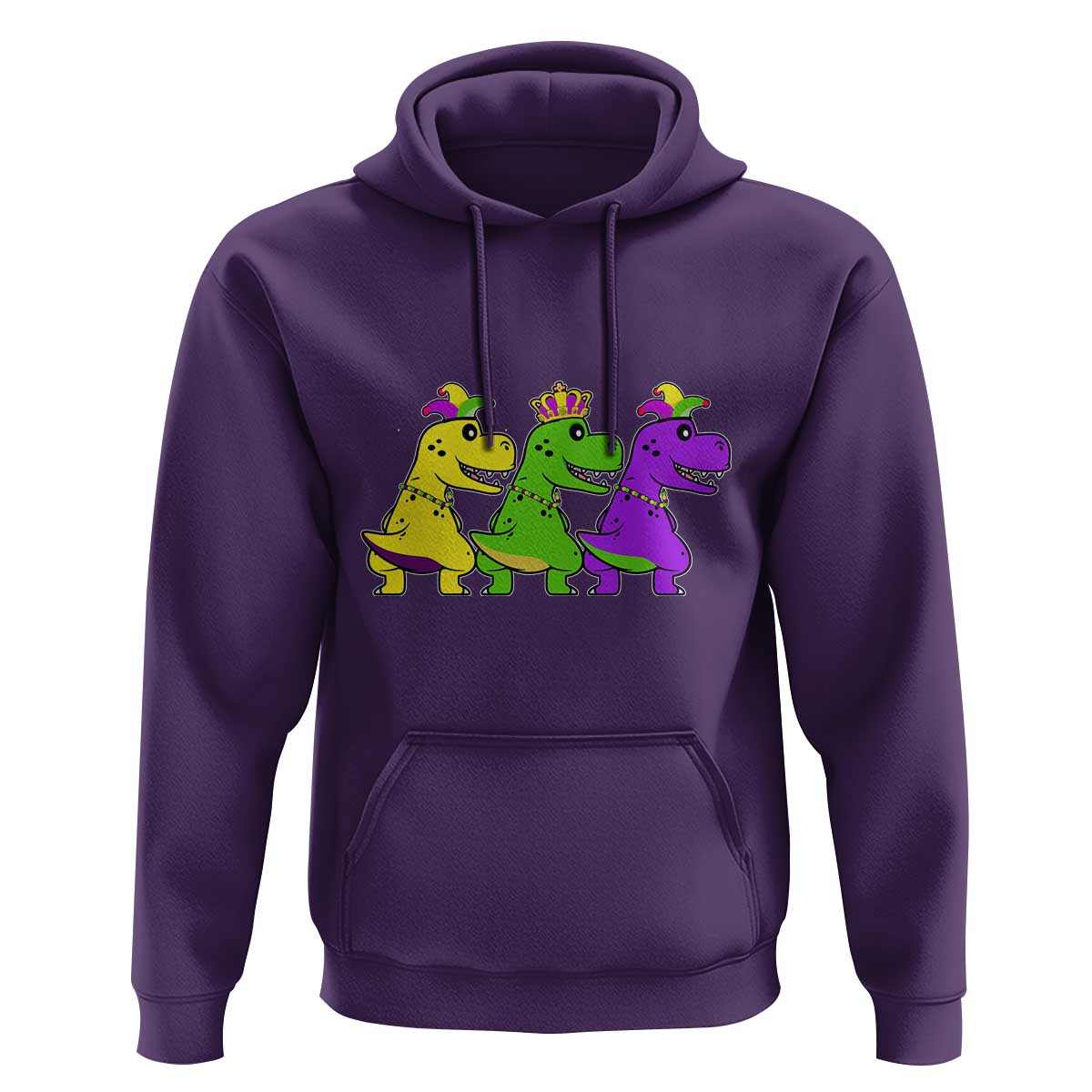 Mardi Gras Hoodie Kids Trex Dinos Toddler Boys