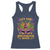 Let The Shenanigans Begin Mardi Gras Racerback Tank Top Masquerade Mask Beads