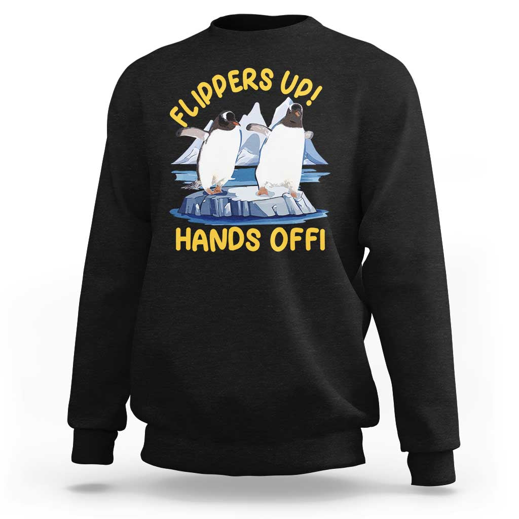 Penguins Resist Sweatshirt Flippers Up Hands Off Protest Against Tariffs