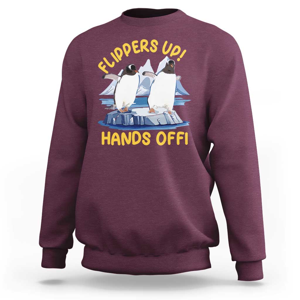 Penguins Resist Sweatshirt Flippers Up Hands Off Protest Against Tariffs