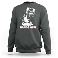 Funny Resist Penguins Sweatshirt Tariffs on Penguins? Really