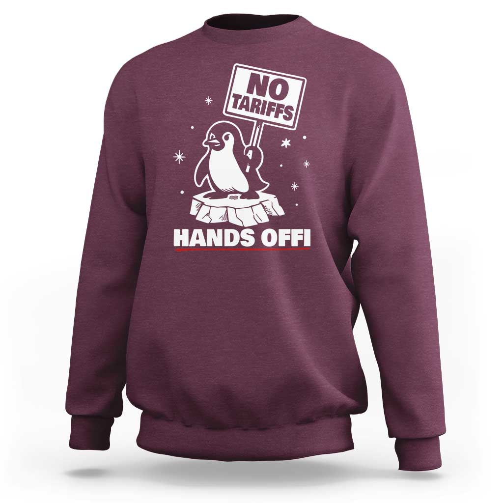 Funny Resist Penguins Sweatshirt Tariffs on Penguins? Really