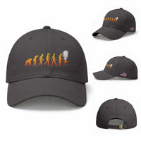 Funny BBQ Baseball Cap Evolution Of Grill Master Grilling Gifts Meat Smoking