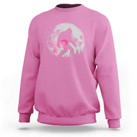 Bigfoot Pink Ribbon Breast Cancer Awareness Sweatshirt - Wonder Print Shop