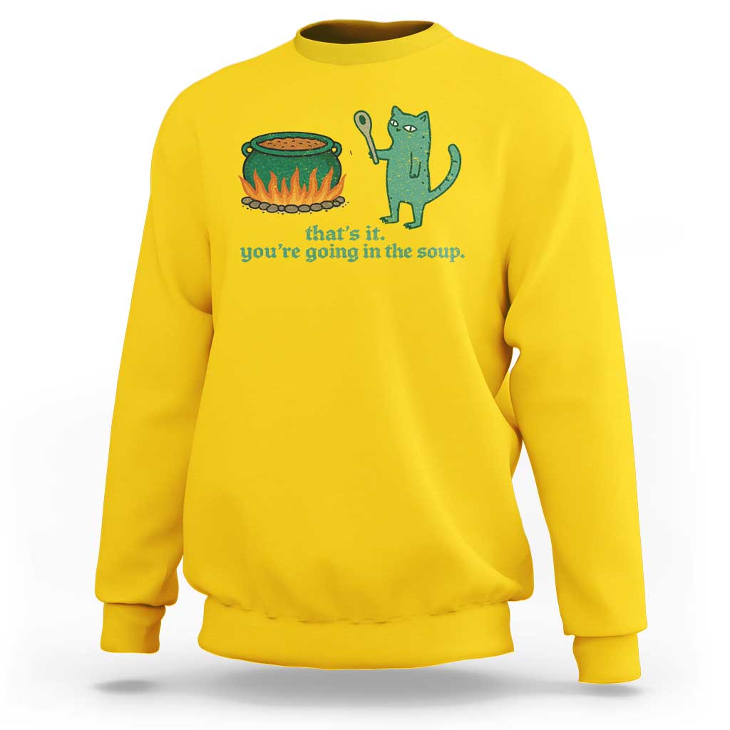Sarcastic Cat Meme Sweatshirt Weirdcore Dark Humor - Wonder Print Shop