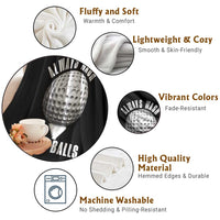 Funny Golf Throw Blanket Always Wash Your Balls Meme - Wonder Print Shop