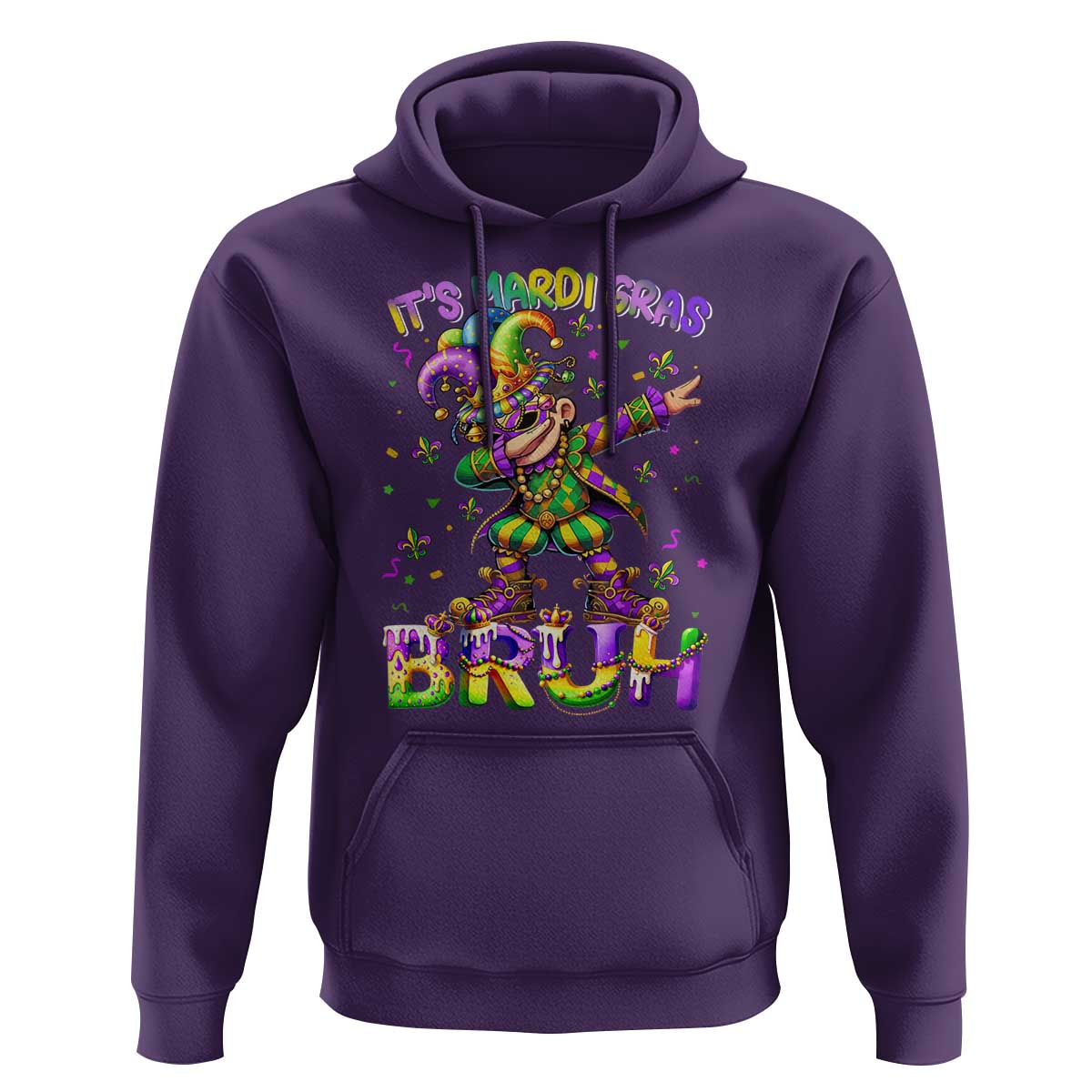 It's Mardi Gras Bruh Hoodie Dabbing Boy Kids